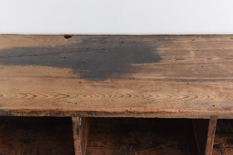 Vintage Wooden Workshop Pigeon Hole Cabinet