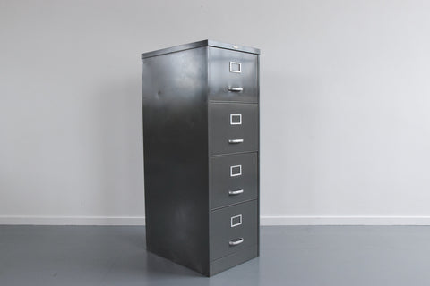 Vintage Grey Metal Filing Cabinet by Art Metal