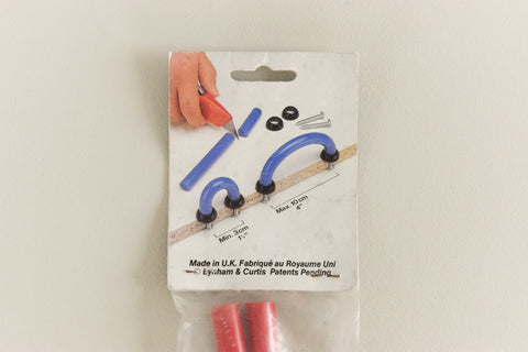 Vintage Packaged Pair of Red Plastic Flexi Handles