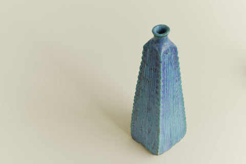 Vintage Studio Pottery Sculptural Stem Vase by Potter Jean Stanton