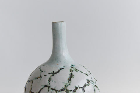 Vintage Studio Pottery Sculptural Stem Vase by Potter Jean Stanton