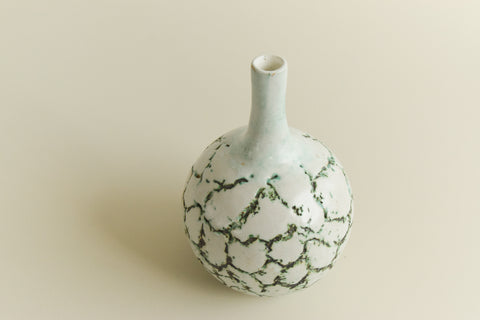 Vintage Studio Pottery Sculptural Stem Vase by Potter Jean Stanton