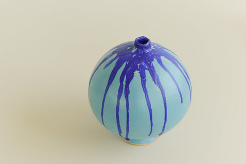 Vintage Studio Pottery Sculptural Stem Vase by Potter Jean Stanton