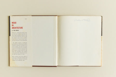 Vintage Book - Wood in Architecture by Finn Monies 1961