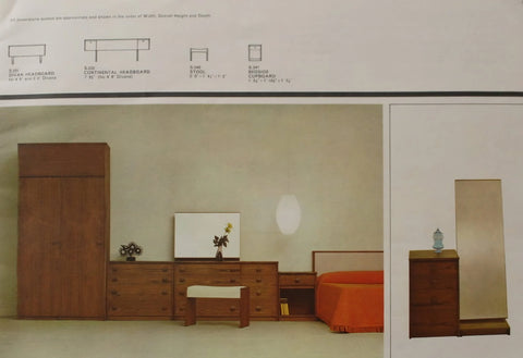 Catalogue Image of Vintage Free Standing Teak Cantata Range Cheval Mirror by Stag