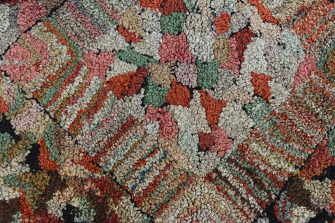 Vintage 1930s Small Square Wool Rug