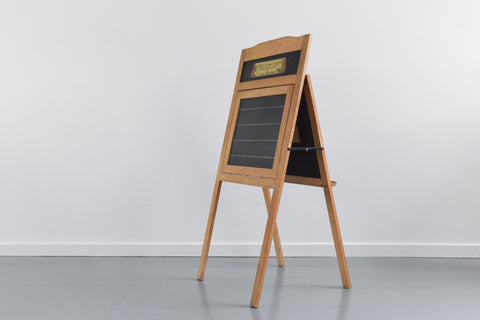 Vintage Double Sided A-Frame Easel / Chalkboard