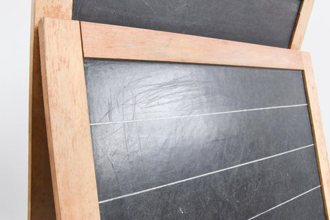 Vintage Double Sided A-Frame Easel / Chalkboard