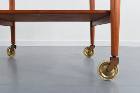 Vintage 1960s Danish Teak Drinks Trolley by Niels Otto Møller for J.L. Møllers