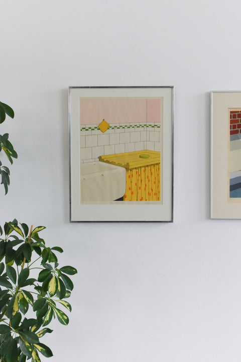 Vintage Original Screen Print by Jeffery Edwards dated 1970