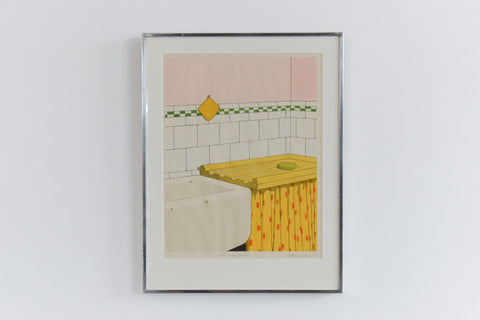 Vintage Original Screen Print by Jeffery Edwards dated 1970