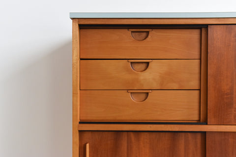 Vintage Frank Guille for Kandya 'Trimma' Wood and Formica Kitchen Unit
