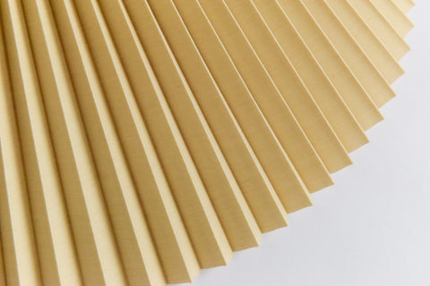 Large Pleated Lampshade Available in Beige and White