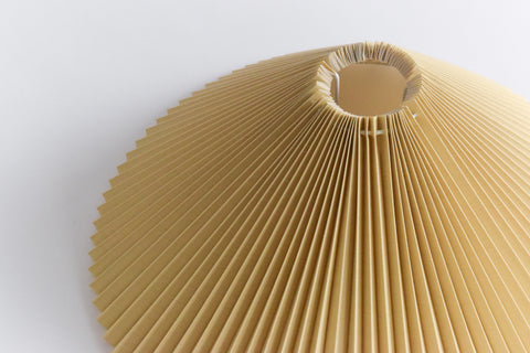 Large Pleated Lampshade Available in Beige and White