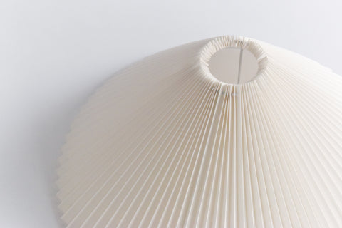 Large Pleated Lampshade Available in Beige and White