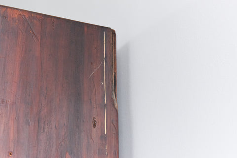 Vintage Large Wooden Glazed School Cabinet