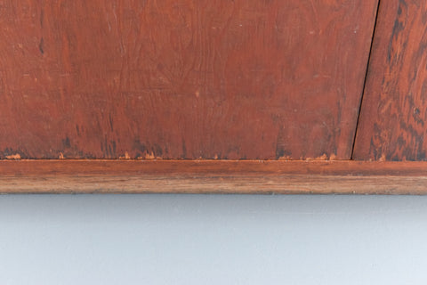 Vintage Large Wooden Glazed School Cabinet