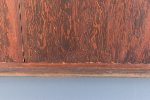 Large Wooden Glazed School Cabinet