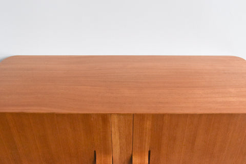 Vintage Rare Oak and Beech 1950s Sideboard by Alphons Loebenstein for Meredew