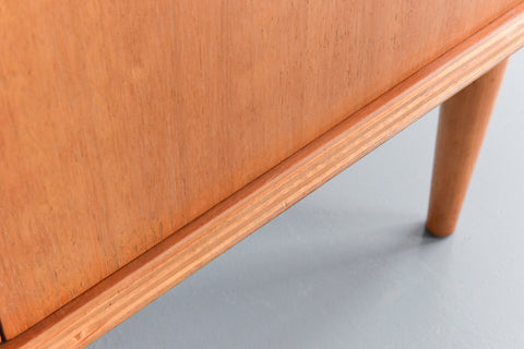 Vintage Rare Oak and Beech 1950s Sideboard by Alphons Loebenstein for Meredew