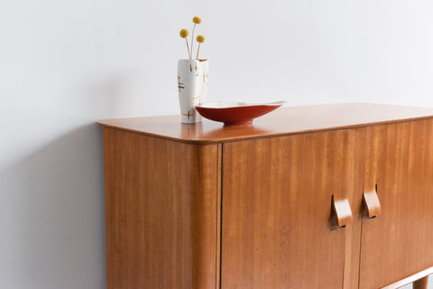 Vintage Rare Oak and Beech 1950s Sideboard by Alphons Loebenstein for Meredew