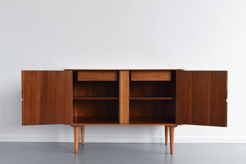 Vintage Rare Oak and Beech 1950s Sideboard by Alphons Loebenstein for Meredew