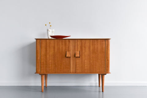 Vintage Rare Oak and Beech 1950s Sideboard by Alphons Loebenstein for Meredew