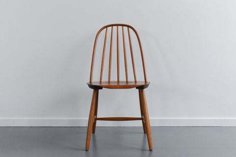 Rare Vintage Pair of Swedish Sven Erik Frylund for Hagafors Stick Back Model 16 Chairs