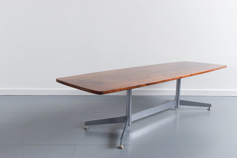 Rare Vintage Rosewood Coffee Table 1960s by Ward Bennett for Lehigh Co.