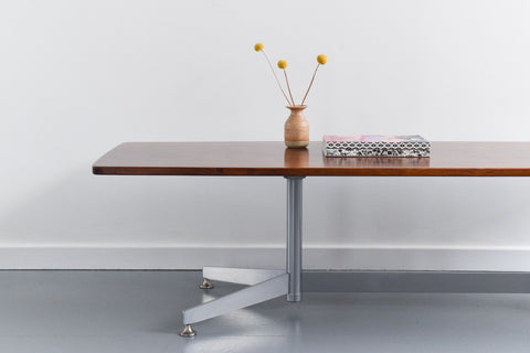 Rare Vintage Rosewood Coffee Table 1960s by Ward Bennett for Lehigh Co.