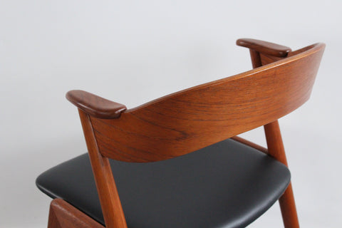Single Vintage Danish Model 32 Teak Dining Chair by Kai Kristiansen