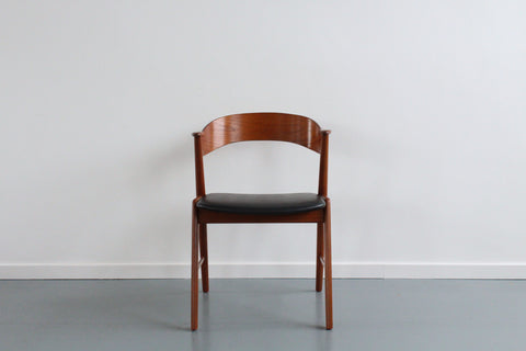Single Vintage Danish Model 32 Teak Dining Chair by Kai Kristiansen
