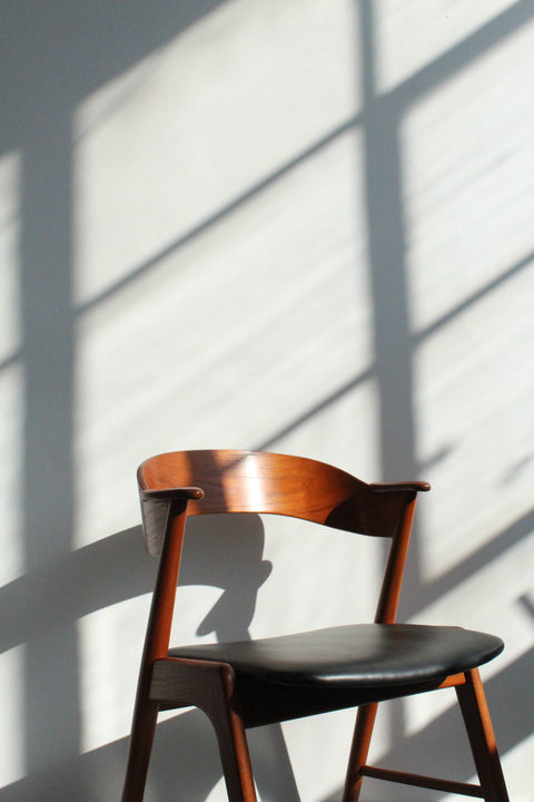 Single Vintage Danish Model 32 Teak Dining Chair by Kai Kristiansen
