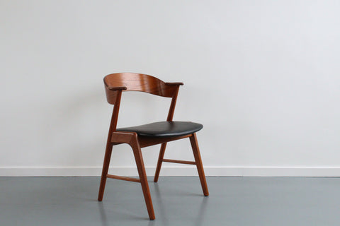 Single Vintage Danish Model 32 Teak Dining Chair by Kai Kristiansen