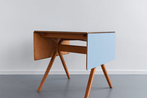 Rare Vintage Frank Guille for Kandya Blue Formica Kitchen Table