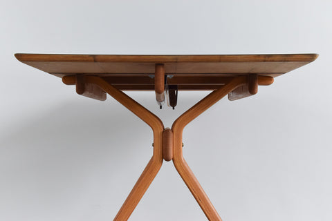 Rare Vintage Frank Guille for Kandya Blue Formica Kitchen Table