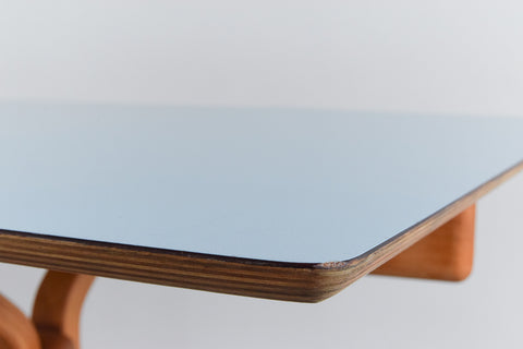 Rare Vintage Frank Guille for Kandya Blue Formica Kitchen Table
