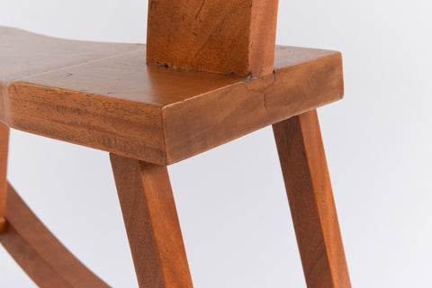 Vintage 1950s Small Wooden Rocking Horse