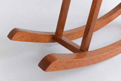 Vintage 1950s Small Wooden Rocking Horse