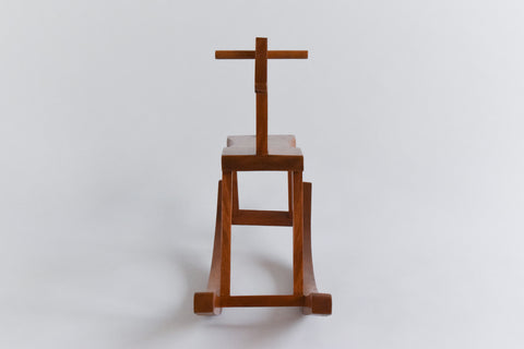 Vintage 1950s Small Wooden Rocking Horse