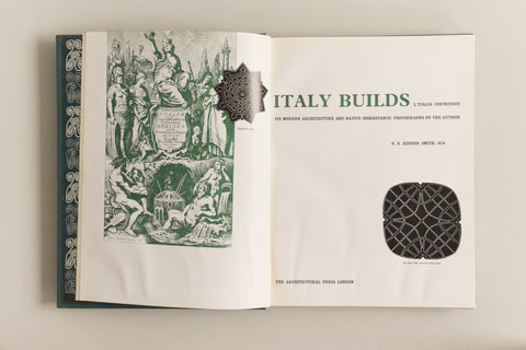 Vintage 1955 Italy Builds Book by G.E. Kidder Smith