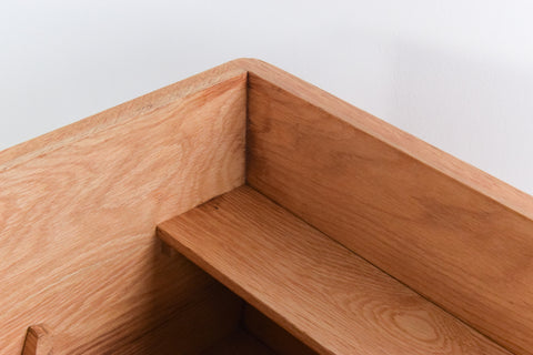 Vintage Rare 1960s Oak and Rosewood Drinks Box