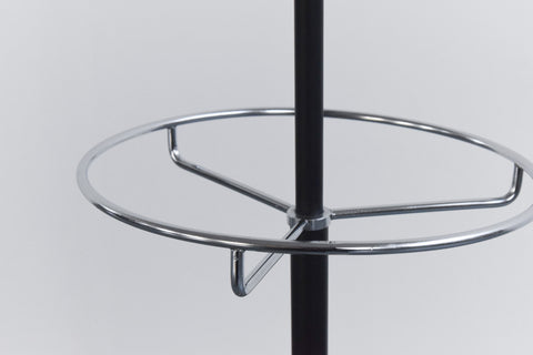 Vintage 1960s White and Black Hago Atomic Free Standing Coat Stand