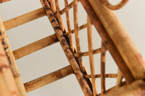 Vintage Bamboo Magazine Rack