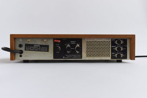 Vintage 1970s Metro Sound ST.20 Stereo Amplifier and Speakers