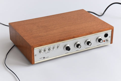 Vintage 1970s Metro Sound ST.20 Stereo Amplifier and Speakers
