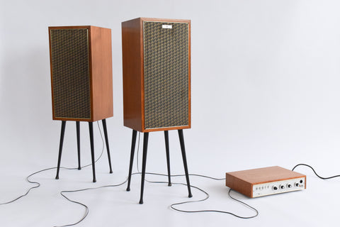 Vintage 1970s Metro Sound ST.20 Stereo Amplifier and Speakers