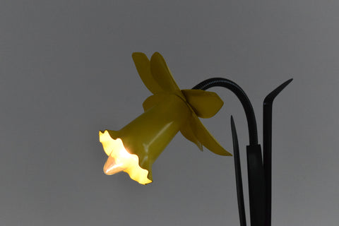 Vintage 1980s Daffodil Table Lamp by Peter Bliss
