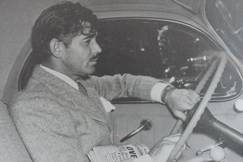 Vintage 1981 Framed Clark Gable Print by Edward Weston