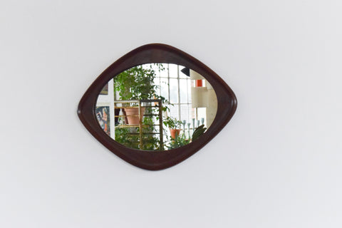 Vintage Danish Teak Mirror Possibly by Aksel Kjersgaard